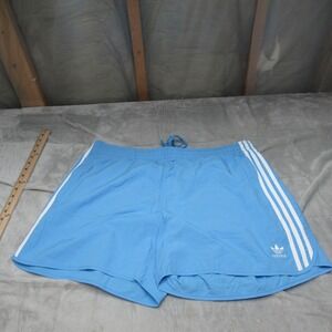 Adidas Shorts Mens 2XL Blue Drawstring Light Adicolor Classics Sprinter $45 NEW